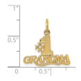 thumbnail image 3 of 14k Yellow Gold Solid Polished Number 1 Grandma Charm 19.3x18.5mm Pendant Necklace for Women, 3 of 3
