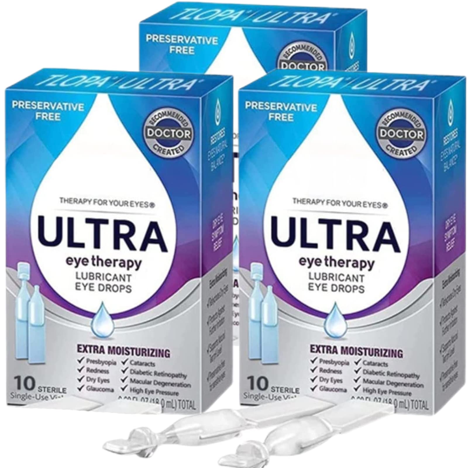 Ultra Eye Therapy Drops, Eye Drops, 18ml Tlopa Ultra Eye Drops 10 pcs