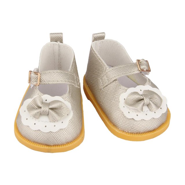 Zapatos de muñeca Accesorios para de material cuero para , Accesorios para de para Navidad, de Cumpleaños, año de nuevo para Niños , caqui caqui Magideal Zapatos de muñeca