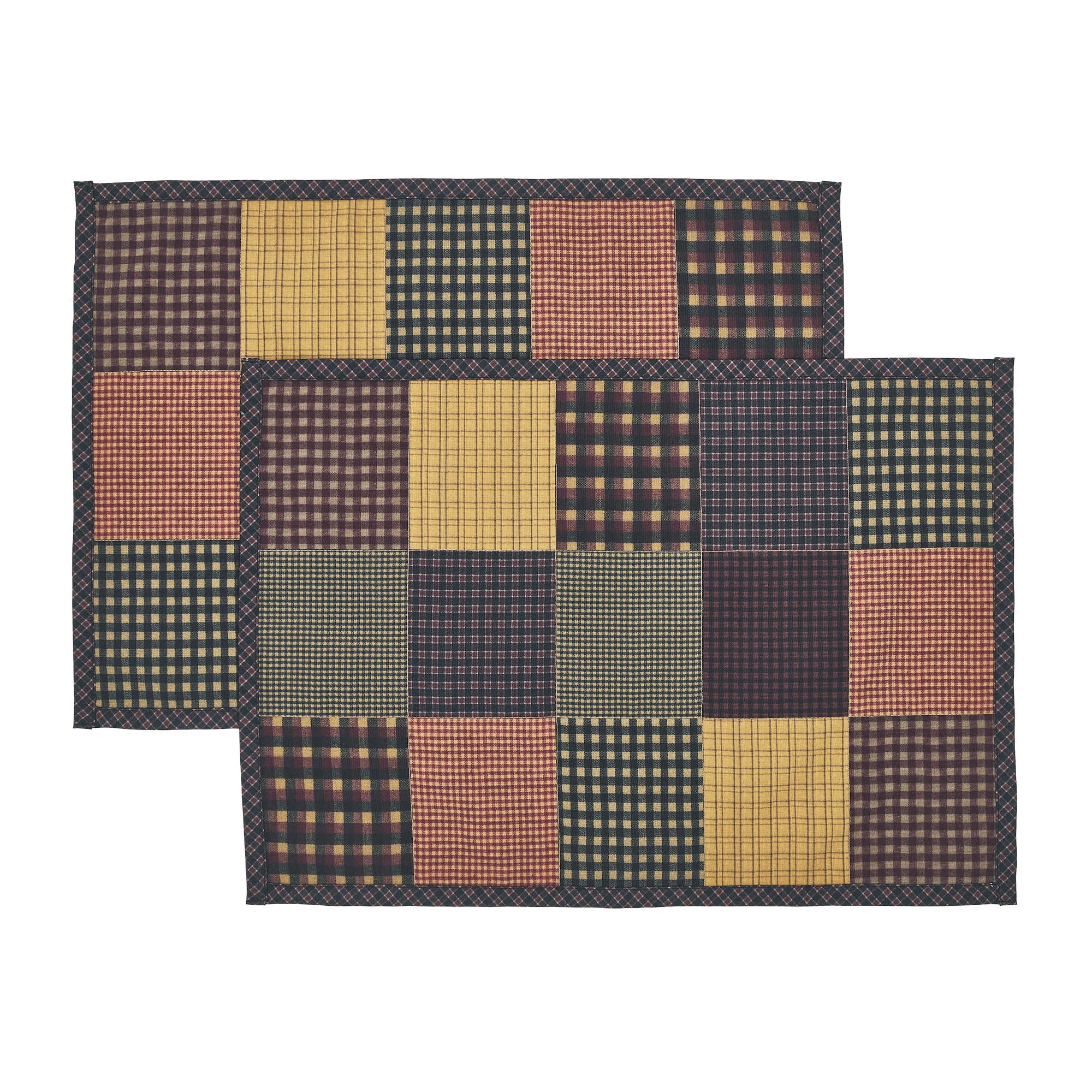 VHC Brands Heritage Farms Quilted Placemat Set of 2 13x19