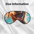 thumbnail image 5 of Cauagu Blue Sky Cute Dog Print Sleep Eye Mask, Blindfold Eye Sleep Shade Cover with Elastic Strap/Headband Eye Cover Eyeshade for Night Sleeping/Travel Nap, 5 of 7