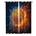 thumbnail image 2 of Basketball Lightning Window Treatments Curtains Valance Window Curtains Outdoor Kitchen Decor Window Treatment, 2 of 5