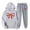 Gray, variant on VBTAPA Womens 2 Piece Outfits Bow Print Hoodie Sweatsuit Oversized Hooded Sweatshirt and Jogger Sweatpants Tracksuit Sets Jogging Matching Suits with Pockets Orange XXL