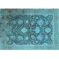 thumbnail image 1 of Ahgly Company Indoor Rectangle Oriental Light Blue Industrial Area Rugs, 5' x 8', 1 of 4