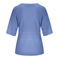 thumbnail image 7 of Half Sleeve T Shirts for Women Loose Fit Crewneck Plain Casual Blouse Basic Tee Shirt Summer Tops, 7 of 7