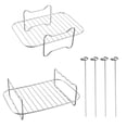 thumbnail image 2 of Suncoda Fryer Grill, Airer Fryer Rack Double Pot Accessories Oven Grill Steam Rack Airer Fryer Double Pot, 2 of 9