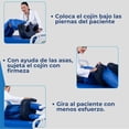 thumbnail image 4 of Cojín Giratorio Cama | Gira a Pacientes con Poca Movilidad | Espuma Firme, Forro Removible e Impermeable | con Asas de Sujeción, 4 of 6