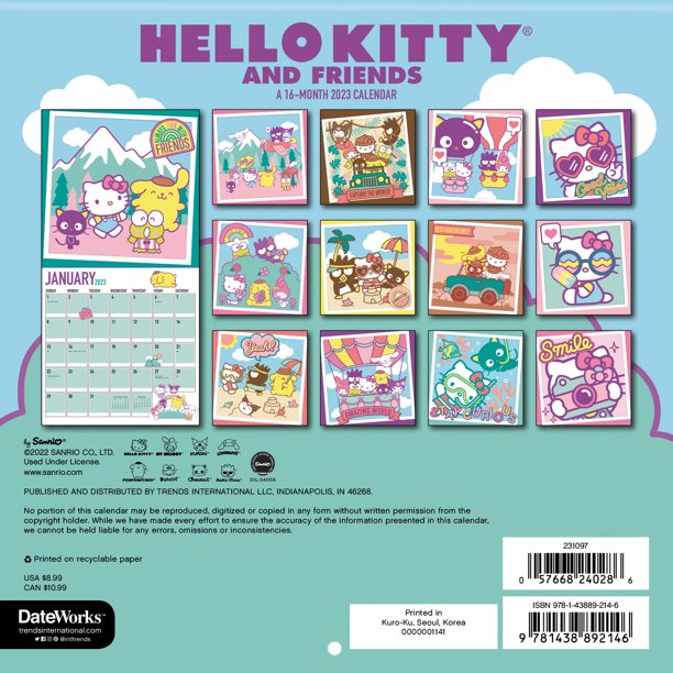 trends-international-2023-hello-kitty-mini-wall-calendar-walmart-com