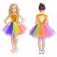 thumbnail image 5 of Vestido de traje para niñas, vestido de actuación, disfraz de cumpleaños, vestido infantil, vestido de lentejuelas arcoíris, 5 of 5