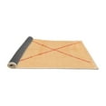 thumbnail image 2 of Ahgly Company Indoor Round Solid Orange Modern Area Rugs, 4' Round, 2 of 4