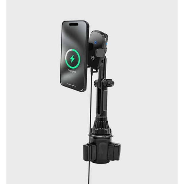 Mighty Mount Chargeur de Voiture Sans Fil Rapide Porte-Gobelet Support de Téléphone - (Version Auto scan 2.0)