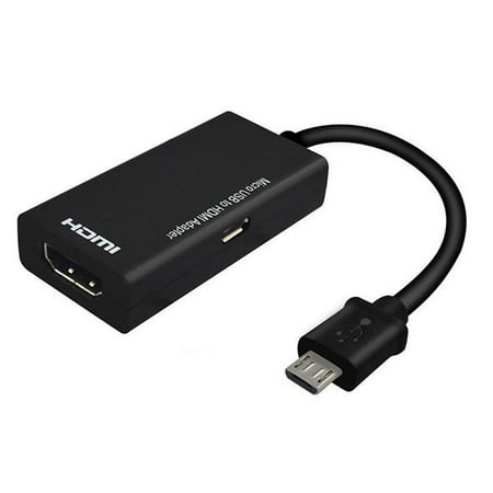 Phone And Tv Adapter MHL to HDMI HDTV Converter, USB to HDMI Adapter, HDMI Phone Adapter, MHL to HDTV Cable for Android Smartphone and Tablet ()