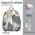 thumbnail image 5 of Brown and Grey Abstract Art Artwork Backpack Backpack for School,Cute School Bag,Schoolbag with Adjustable Shoulder Straps & Padded Back,13.8"x11.4"x6", 5 of 6