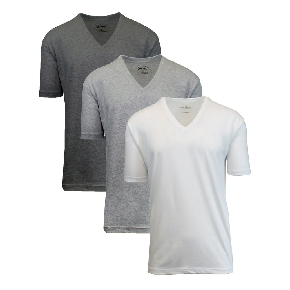 GBH GBH Men's Egyptian Cotton VNeck Cotton Undershirt (3 Pack