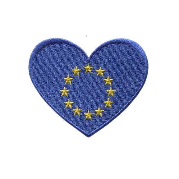 Ysmzzmsy 1 PCS Flag Patches Iron On or Sew On Embroidered Tactical Military National European Union Patch