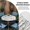 thumbnail image 4 of Watercolor Wildflowers Round Fitted Tablecloth with Elastic Edge, Waterproof Table Cloth Table Cover for 55"-60" Tables, Spring Pastoral Botanical Flowers Tablecloths for Dining Picnic Indoor Outdoor, 4 of 9