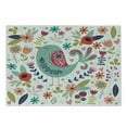 thumbnail image 1 of Folk Cutting Board, Cartoon of Ornate Bird with Abstract Flowers Print, Decorative Tempered Glass Cutting and Serving Board, in 3 Sizes, by Ambesonne, 1 of 2