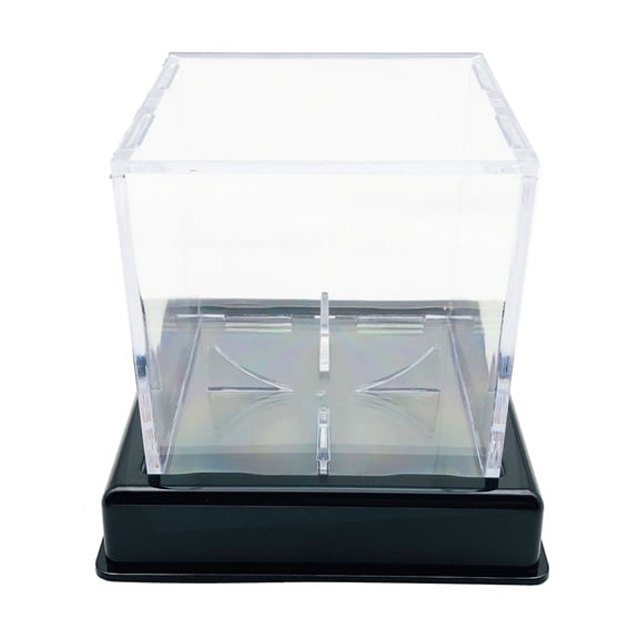 Clear Baseball Display Case Acrylic Baseball Storage Clear Baseball Box Sports Baseball Holder Container with Stand