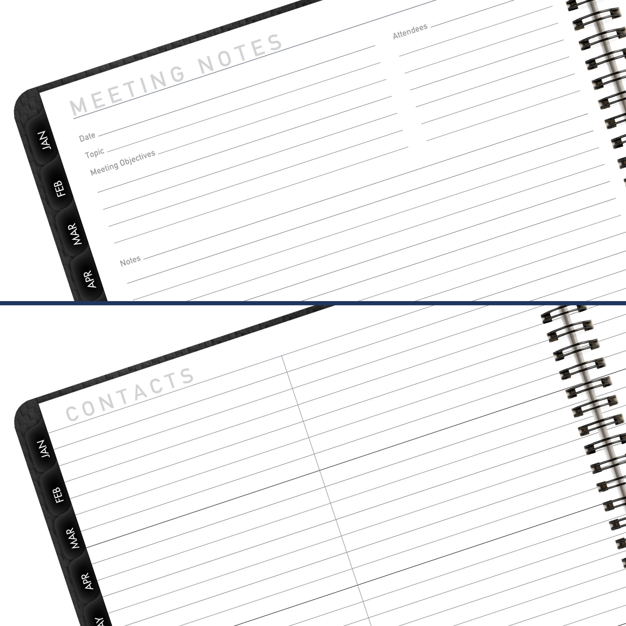 AT-A-GLANCE Contemporary 2026 Monthly Planner Charcoal Large 9 x 11 - Weekly