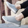 thumbnail image 4 of Men's Slip On Walking Shoes Lightweight Casual Knit Loafer Sneakers Comfortable Mesh Work Shoes Athletic Walking Shoes for Men Breathable, 4 of 5