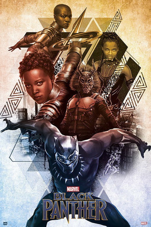 Black Panther Marvel Movie Poster / Print (Characters