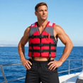 thumbnail image 5 of Adult Life Jacket Reflective Safety Vest for Kayak Fishing Boating Emergency Water Sports 17X22X6 in Size for Men Women, 5 of 8