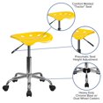 thumbnail image 2 of Vibrant Yellow Tractor Seat and Chrome Stool, 2 of 9