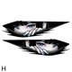 thumbnail image 2 of Pegatinas protectoras contra arañazos para coches eléctricos, dibujos animados bidimensionales, para chica, con personalidad, reflectantes láser, con ojos geniales., 2 of 2
