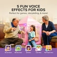 thumbnail image 6 of myFirst Voice 2 Kids Karaoke Machine with Portable Bluetooth Speaker, Wireless Microphone & 5 Voice Changers (Purple), 6 of 10