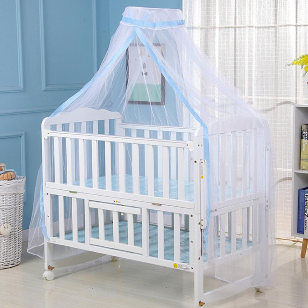 Blue Baby Bed Canopy Mosquito Net Netting Cover Infant Cot Tent Net 