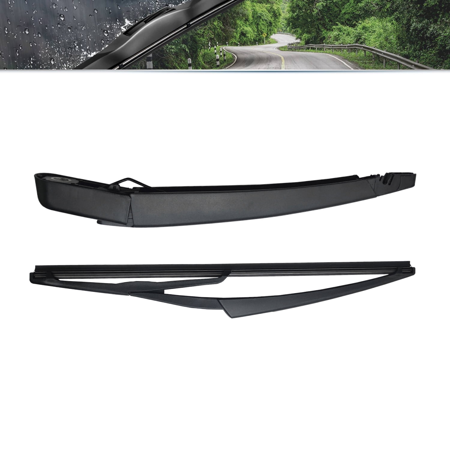 SOCOOL 26"+14"+12"+11.6" Wiper Blades Compatible with Nissan Rogue Select 2014-2015, Front Rear Windshield Wiper Blades with Arm (Pack of 4),Y08Y9Z1W
