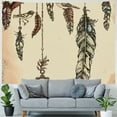 thumbnail image 4 of Orinice Feathers Clock Bird Tapestry Wall Hanging Unique Style Graphic Tapestries Home Wall Decor Art for Living Room Bedroom Apartment Farmhouse Dorm 50x40inch, 4 of 6