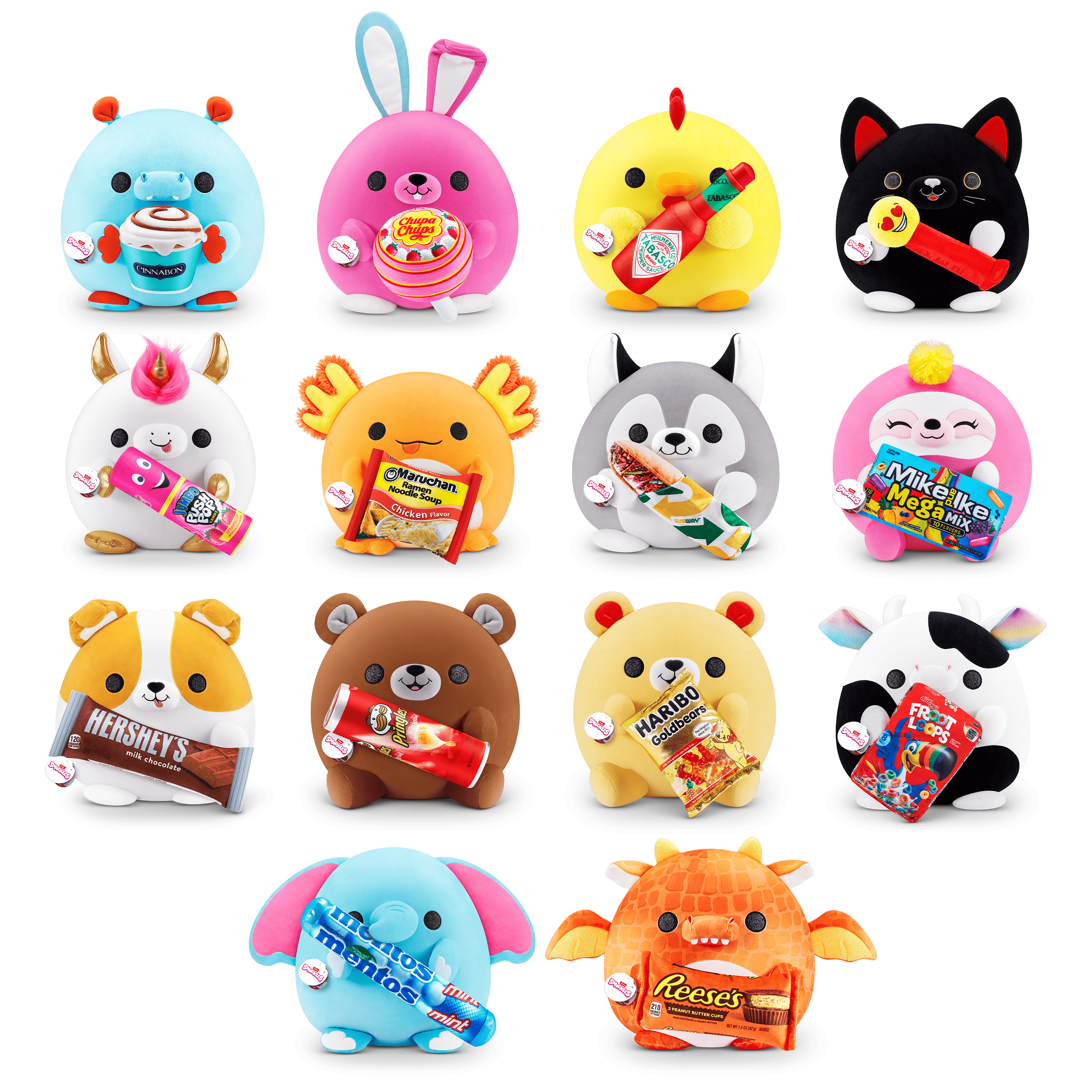 さるみ　　アンサンブル ZURU Snackles Super Soft Plush 14 inch Food Snackable Albie