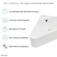 thumbnail image 6 of St Tropez Corner Wall Hung Sink, 6 of 11