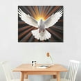 thumbnail image 2 of ARISTURING  Dove Wall Art Peace Bird White Dove with Swings Flying in The Sky Sunlight Print Canvas Artwork Wall Paint Decorative for Home Living Room Bedroom, 2 of 4