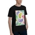 thumbnail image 2 of Bingfone Cute Chameleons Men'S Loose Fit Short-Sleeve Pocket T-Shirt, 2 of 7