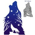 thumbnail image 2 of lixuesong Metal Cutting Dies Moon Wolf Die Cut Mold Decoration Craft Mold for Scrapbook, 2 of 3