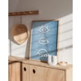 thumbnail image 4 of HAUS AND HUES Blue Wall Decor for Teen Girls - Evil Eye Wall Decor and Blue Posters for Dorms | Eye Art Decor Blue Aesthetic Room Decor Blue Print Wall Decor Bohemian UNFRAMED 12"x16", 4 of 6