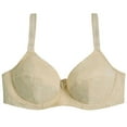 thumbnail image 1 of Large Size Glossy Bra Fixed Double Straps Back Three Buckle Full Cup Thin Cup Comfortable Bra Adjustable Underwear, 1 of 6