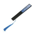 thumbnail image 2 of Folding Hand Fan Wedding Party Gift Dance Props Home Office Decoration (Blue), 2 of 9