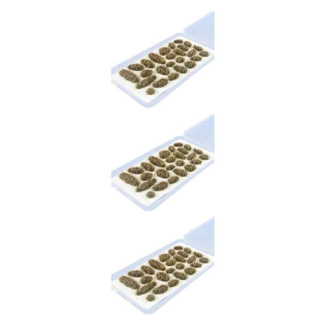 Maoww Natural 25x Simulation Cluster Grass for Train Scenery Decor Accessory Autumn Green 6mm 3Set