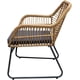 thumbnail image 3 of Silla Sillon Rattan Grupo Microtec Exterior acojinado Jardín Terraza Patio Todo Tipo de Clima Natural, 3 of 3