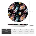thumbnail image 2 of Picia Hibiscus Rose Pattern Bone China Decorative Plate – Wall Decor with Stand and Adhesive, Elegant Ornament for Living Room, Office, or Entryway-6in, 2 of 6