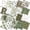 Green Christmas, variant on Heymaple 50Pcs Jelly Roll Fabric Strips for Quilting and Sewing, 4" x 4" Precut Fabric for DIY Crafting, Green Christmas Series
