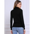 thumbnail image 3 of DARING DIVA Long Sleeve Turtleneck Knit Pullover Sweater XS Black, 3 of 6