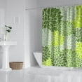 thumbnail image 3 of Extra Long Boho Shower Curtain 72x84 Inches - Vintage Floral & Tropical Leaves Pattern, Waterproof Bohemian Bathroom Decor with 12 Hooks, Tribal Rustic Style, 3 of 5