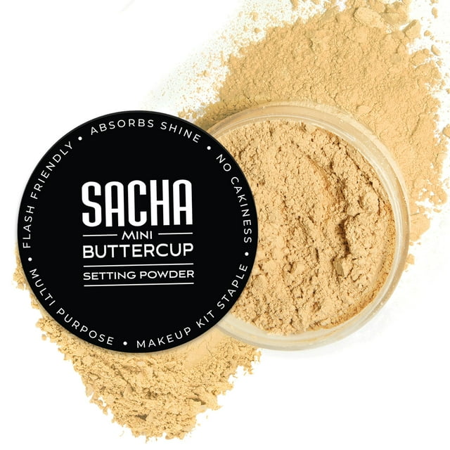 Polvo fijador Sacha BUTTERCUP Mini para piel media a oscura