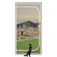 thumbnail image 1 of Puerta mosquitera reforzada para gatos QWR 32x80" con malla y cierre de cremallera, 1 of 9