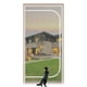 thumbnail image 1 of Puerta mosquitera reforzada para gatos QWR 32x80" con malla y cierre de cremallera, 1 of 9