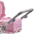 thumbnail image 3 of JC Toys  Up to 18 in. Berenguer Boutique Deluxe Foldable Stroller with Canopy & Removable Carry Basket, Pink, 3 of 7
